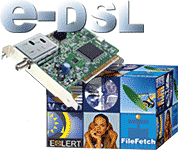 E-DSL Service with DVB Card